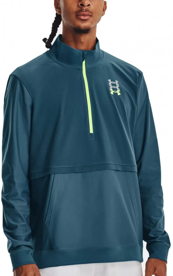Tee-shirt à manches longues Under Armour UA RUNNING ANYWHERE PULLOVER-BLU