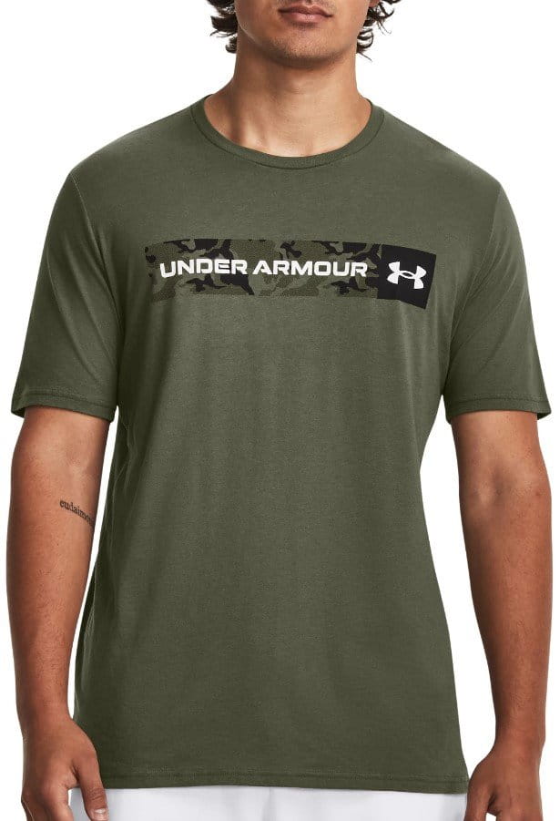 Tee-shirt Under Armour UA CAMO CHEST STRIPE SS-GRN