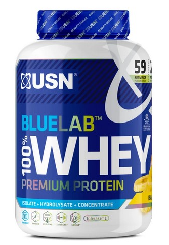 Poudres de protéines USN BlueLab 100% Whey Premium Protein banana 2kg